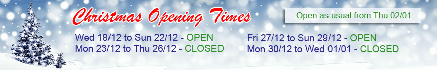 Christmas Opening Times