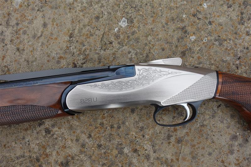 Benelli 828u Silver Game Shotgun